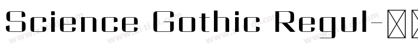 Science Gothic Regul字体转换